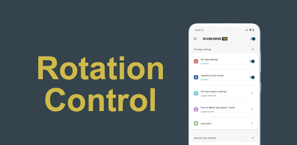 Rotation Control Pro v7.0.0 APK (Full Version)