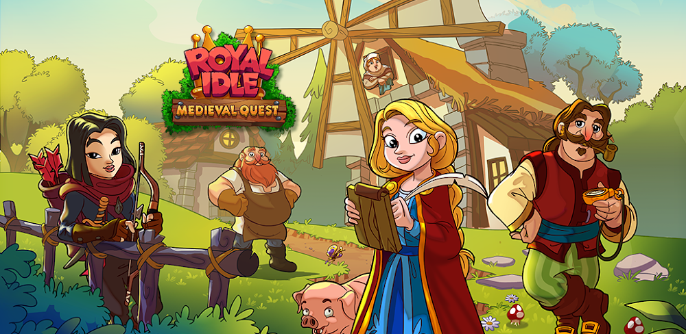 Royal Idle: Medieval Quest v1.45 MOD APK (Free Upgrades)