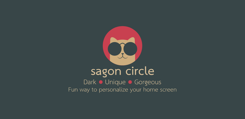 Sagon Circle: Dark Icon Pack APK v17.1 (Full Version)