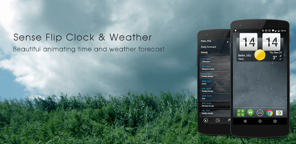 Sense Flip Clock & Weather v9.07.1 MOD APK (Premium Unlocked)