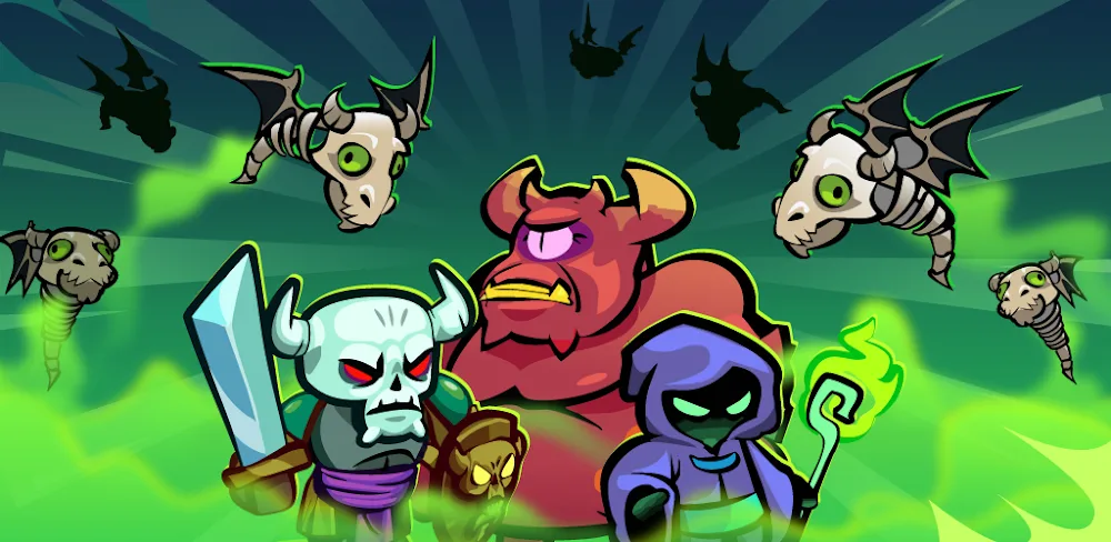 Skeleton Wars v21.0.22 MOD APK (Menu, Attack & Defense Multiplier, God Mode)