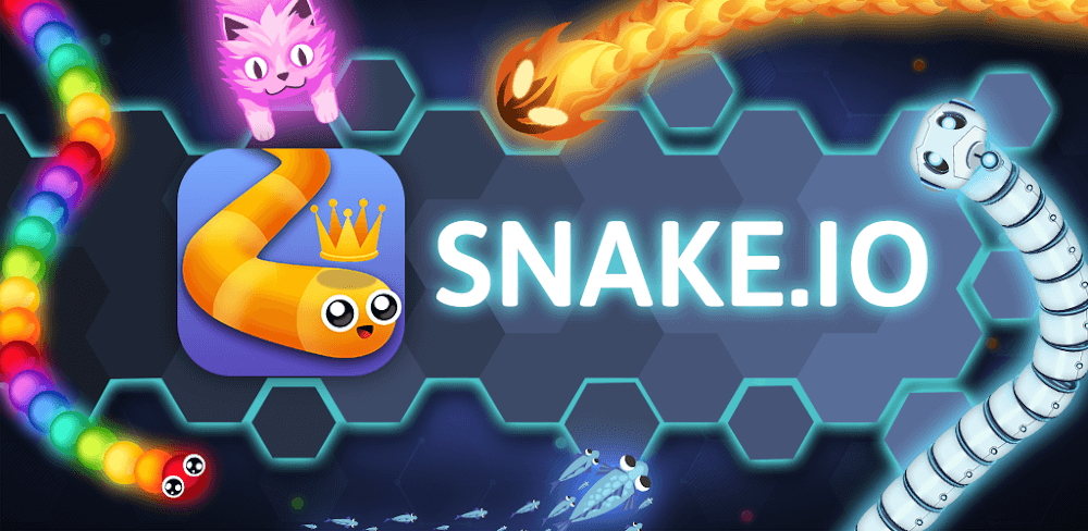 Snake.io v2.2.147 MOD APK (Unlocked Skins, Drone View)