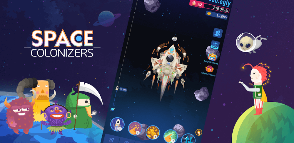 Space Colonizers Idle Clicker v1.27.0 MOD APK (Free Upgrades)