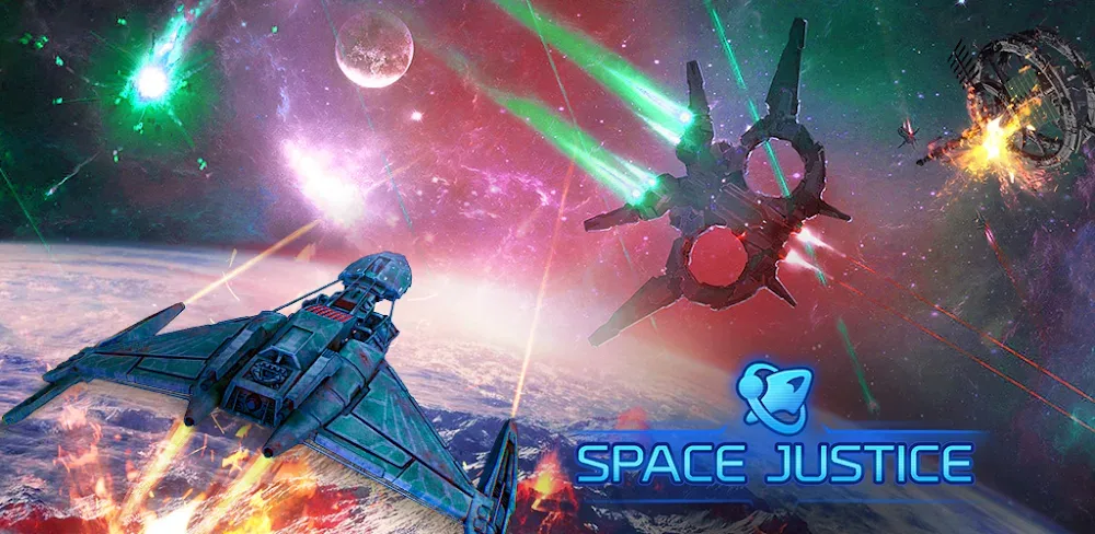 Space Justice: Galaxy Wars v14.1.7464 MOD APK (Menu, God Mode, Damage Multiplier)