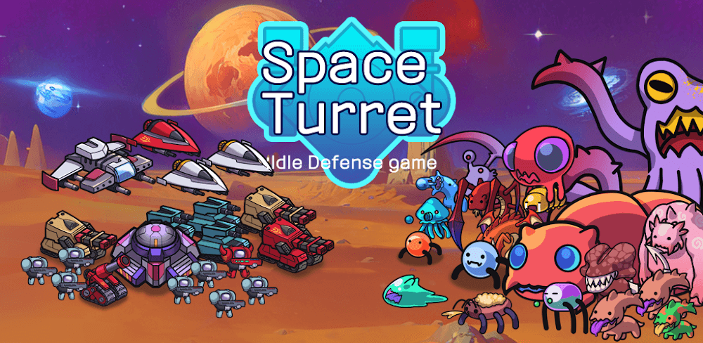 Space Turret Defence v1.68 MOD APK (Damage Multiplier, God Mode)