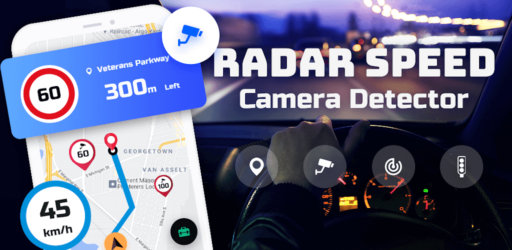 Speed Camera Radar v2.3.2 MOD APK (Premium Unlocked)