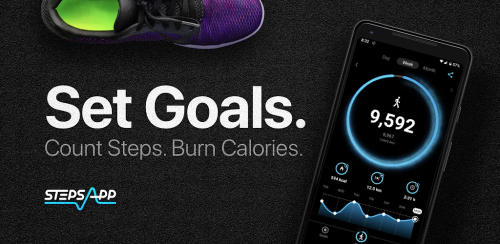 StepsApp - Step Counter v6.6.0 MOD APK (Premium Unlocked)
