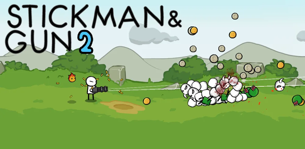 Stick And Gun2 v1.0.17 MOD APK (Menu, Gold, Damage)