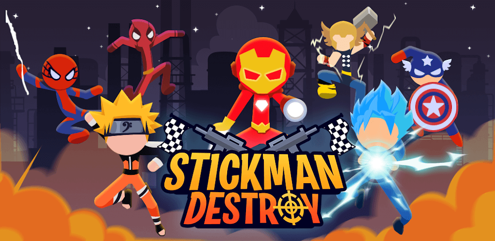 Stickman Destroy v2.5.0 MOD APK (Unlimited Gold)