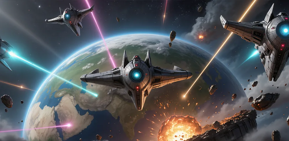 Super Space Destroyer v1.0.1 MOD APK (Menu, God Mode)