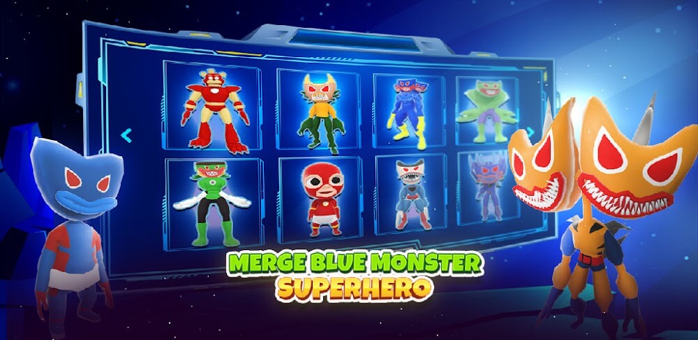 Superhero Blue Monster Color v1.0.61 MOD APK (Free Rewards)