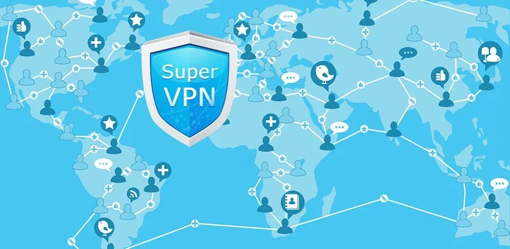 SuperVPN Pro v2.0.3 MOD APK (Premium Unlocked)