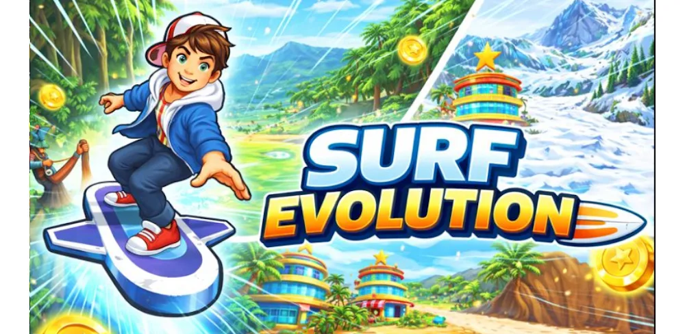 Surf Evolution v1.0.12 MOD APK (Unlimited Money)