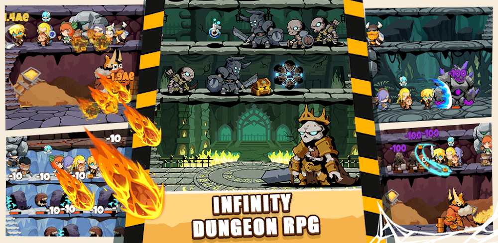 Tap Dungeon Hero v6.0.17 MOD APK (Unlocked Members, Massive Damage)