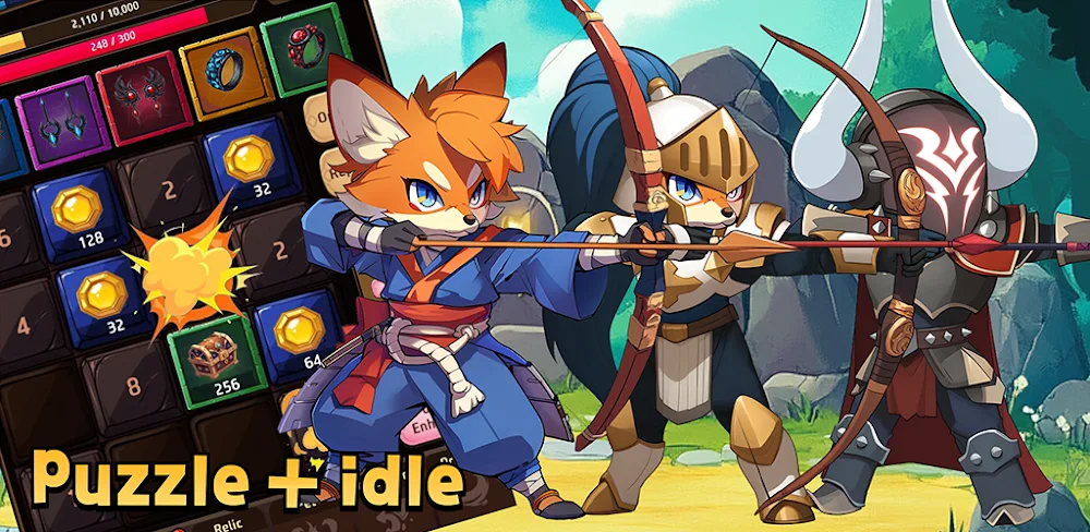 The Legendary Fox Idle v1.210 MOD APK (Menu, Gold, Diamonds. Rubies)