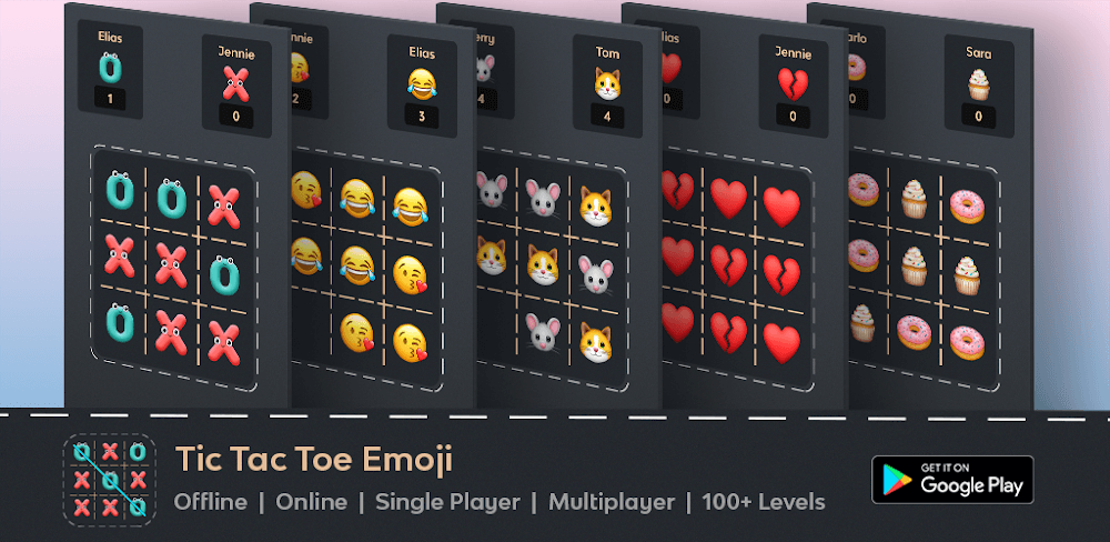 Tic Tac Toe Emoji v7.6 MOD APK (No ADS)