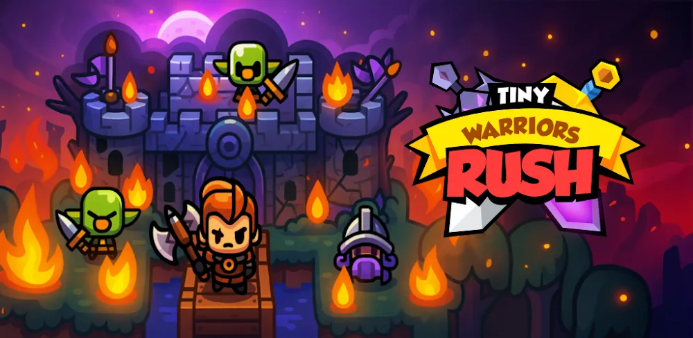 Tiny Warriors Rush v1.14.1 MOD APK (Menu, High Meat, No ADS)