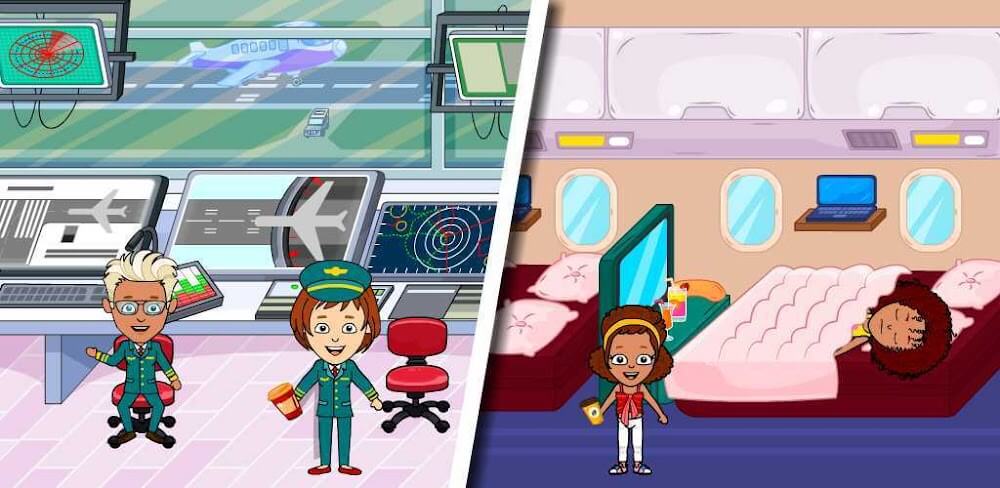Tizi Town - My Airport Games v3.0.3 MOD APK (Unlocked Clothes)