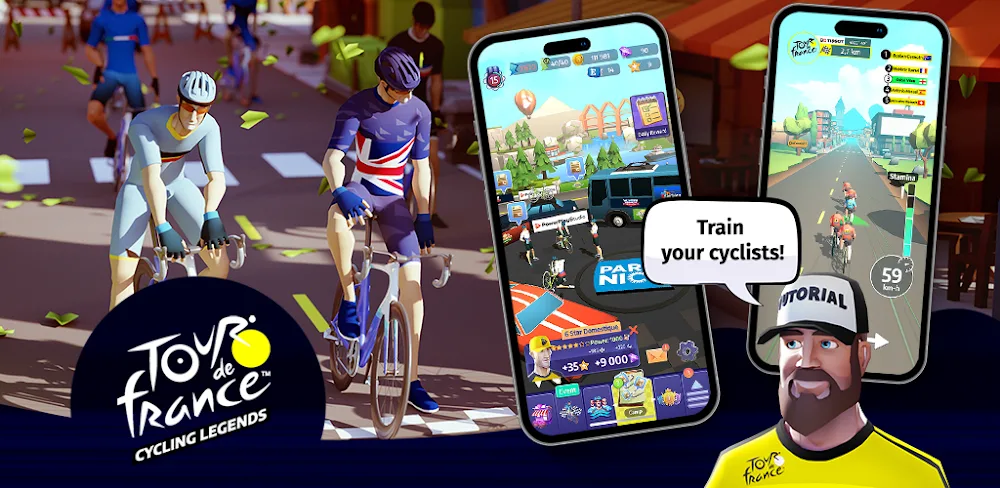 Tour de France Cycling Legends v3.1.1 MOD APK (Menu, Game Speed)