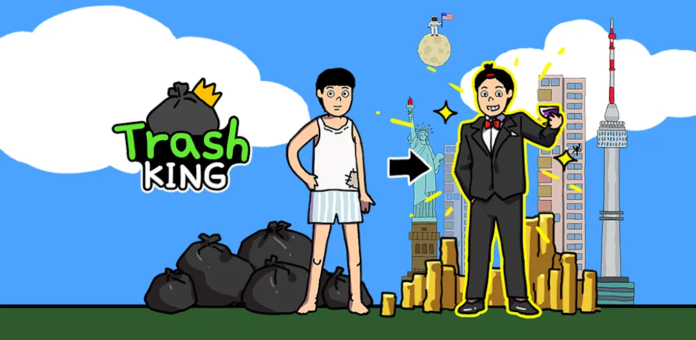 Trash King v1.0.35 MOD APK (Unlimited Money, Gems, No ADS)