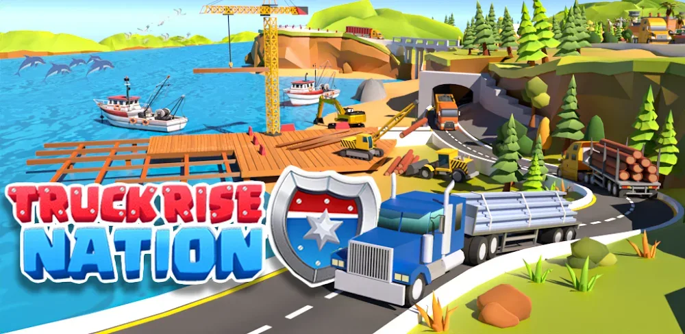 Truckrise US Truck Empire v2026.3 MOD APK (Free Shopping, No-ADS)