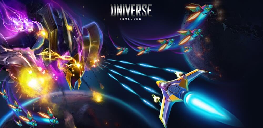 Universe Invader: Alien Attack v1.0.31 MOD APK (Unlimited Coin/God Mode)