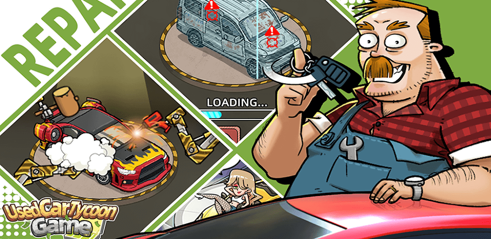 Used Car Tycoon Game v23.7.14 MOD APK (Unlimited Money)