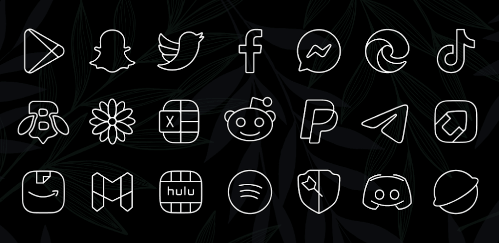 Vera Outline White Icon Pack APK v6.5.6 (Full Version)