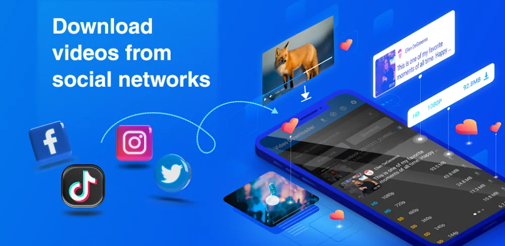 Video Downloader: All Socials v1.7.3 MOD APK (Premium Unlocked)