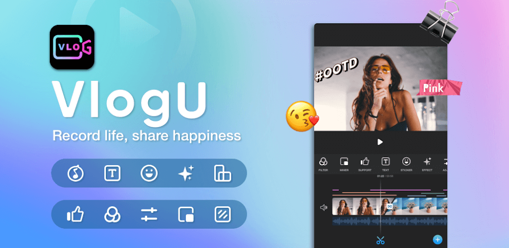 VlogU v7.15.0 MOD APK (Premium Unlocked)