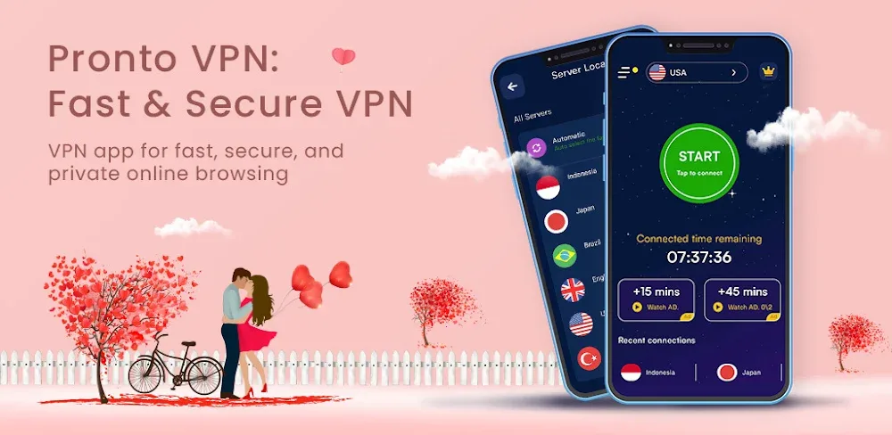 VPN Pronto : Fast & Secure VPN v11.4.340 MOD APK (Premium Unlocked)