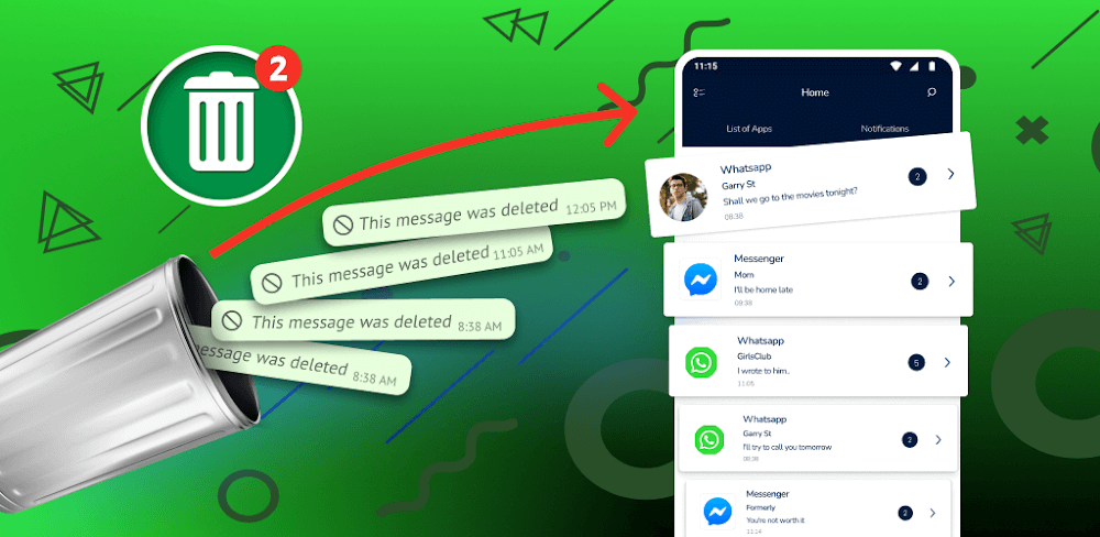 WA Deleted Messages Recovery v1.8.2 MOD APK (Premium Unlocked)