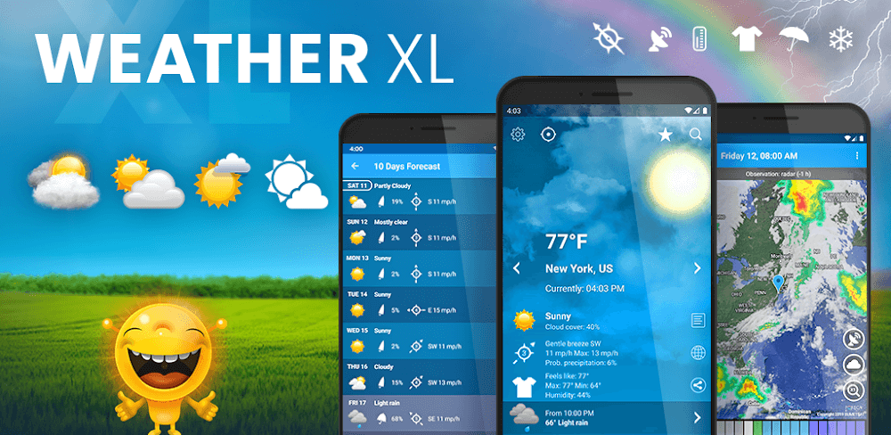 Weather XL PRO v1.5.9.2.wear MOD APK (Premium Unlocked)