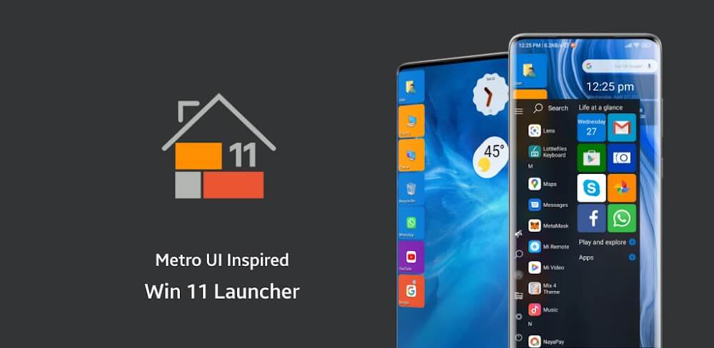 Win 11 Launcher v9.53 MOD APK (Pro Unlocked)