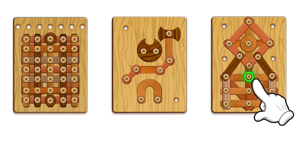 Wood Nuts & Bolts Puzzle v13.5 MOD APK (Unlimited Money)