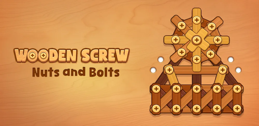 Wooden Screw: Nuts and Bolts v1.7.9 MOD APK (Unlimited Tickets, Gold, Remove Ads)