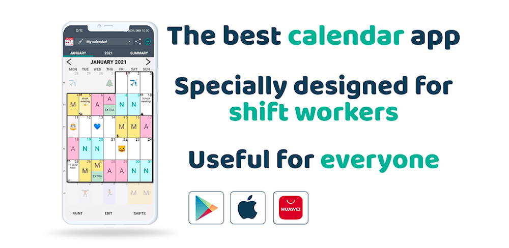 Work Shift Calendar v2.0.7.8 MOD APK (Premium Unlocked)