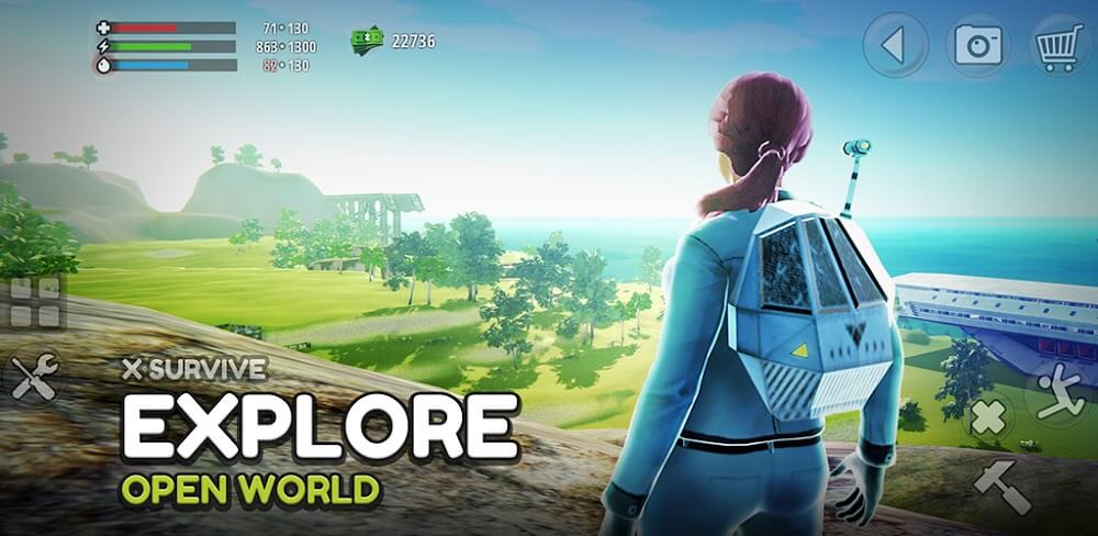 X Survive v1.0941 MOD APK (Money, Free Craft, No Hunger)