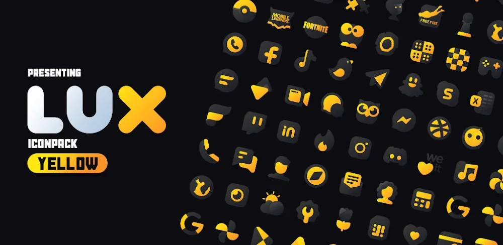 Yellow IconPack : LuXYellow v5.5 APK (Full Version)