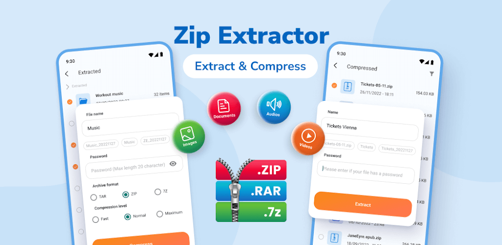 Zip Extractor v3.3.4 MOD APK (Premium Unlocked)