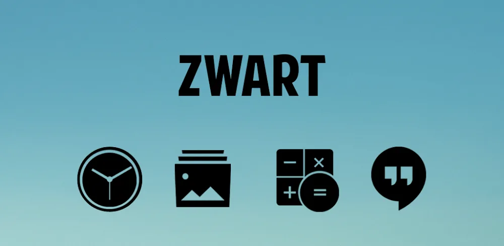 Zwart - Black Icon Pack v25.0.51 APK (Latest Version)